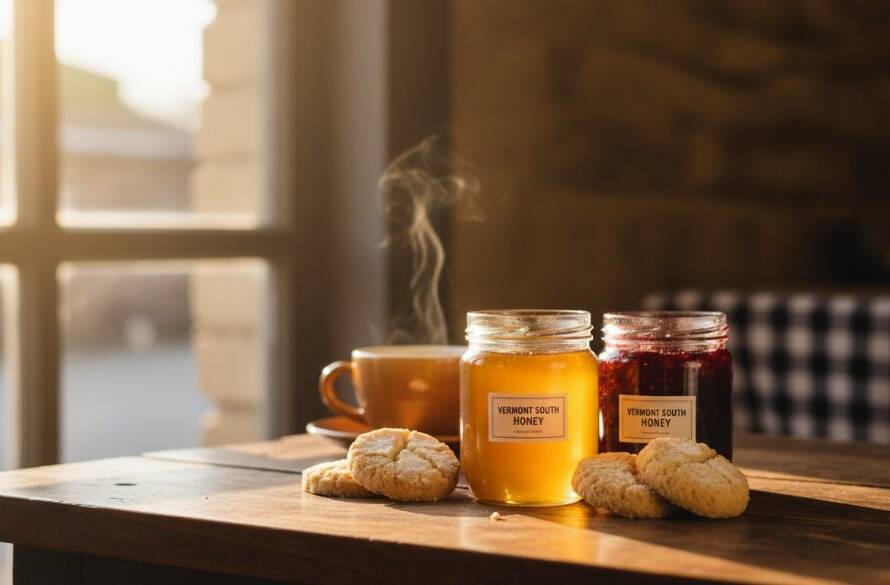 Dramatic close-up of artisan hand-crafted jewellery, beautifully illuminated by a soft, warm light source, showcasing intricate details against a rustic wooden backdrop, embodying the essence of Vermont South product photography for local e-commerce excellence.