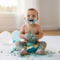 Vermont Victoria cake smash photography for first birthdays: Epic Joy