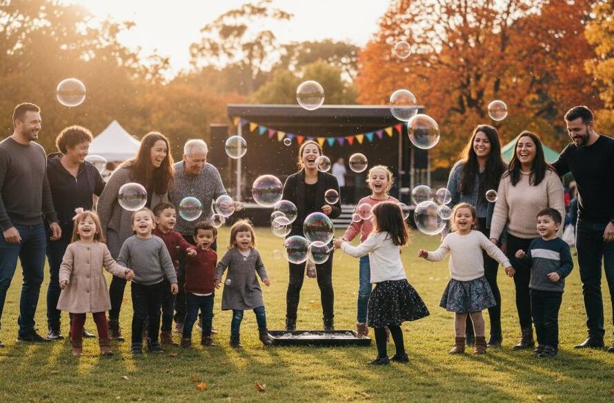 A vibrant, professionally lit photograph capturing an epic, joyous moment at a Wantirna community event, showcasing the expert Wantirna community event photography service of Image by SD.