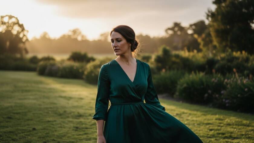 A breathtaking fine art photography emotive portrait in Wantirna, Victoria, capturing a dramatic, introspective moment of a person against a subtly blurred, naturally lit backdrop, professionally color-graded with a cinematic feel.
