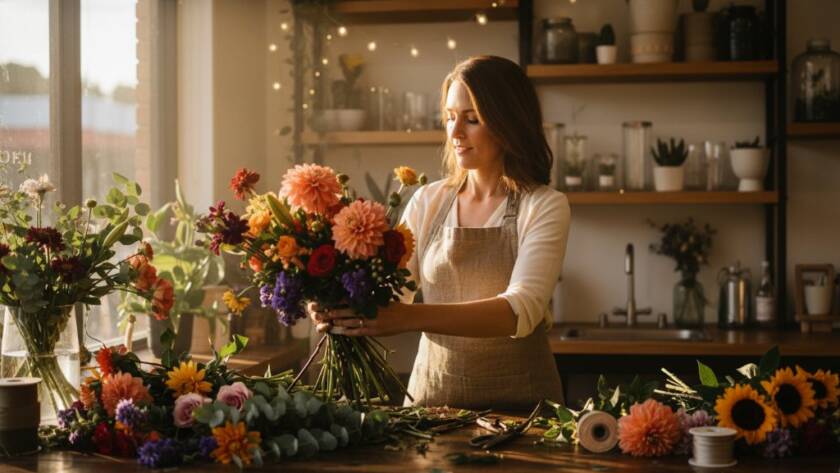 A dynamic, high-energy professional photograph capturing the essence of 'Wantirna South advertising photography for local brands', featuring a local café owner proudly presenting a freshly brewed coffee to a smiling customer, with the warm, inviting interior of their Wantirna South business softly blurred in the background. The shot highlights connection and quality, with dramatic, natural light.