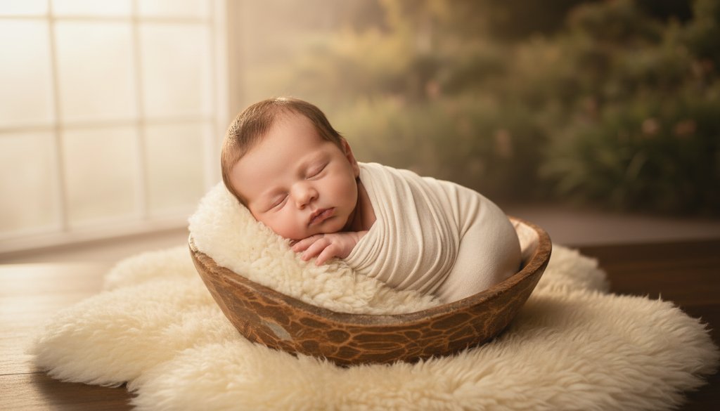 An ethereal close-up of a newborn baby's tiny hand gently grasping a parent's finger, bathed in soft, warm light, in a Wantirna South home setting, professionally captured by a Wantirna South newborn photographer, conveying the delicate moments of early infancy.