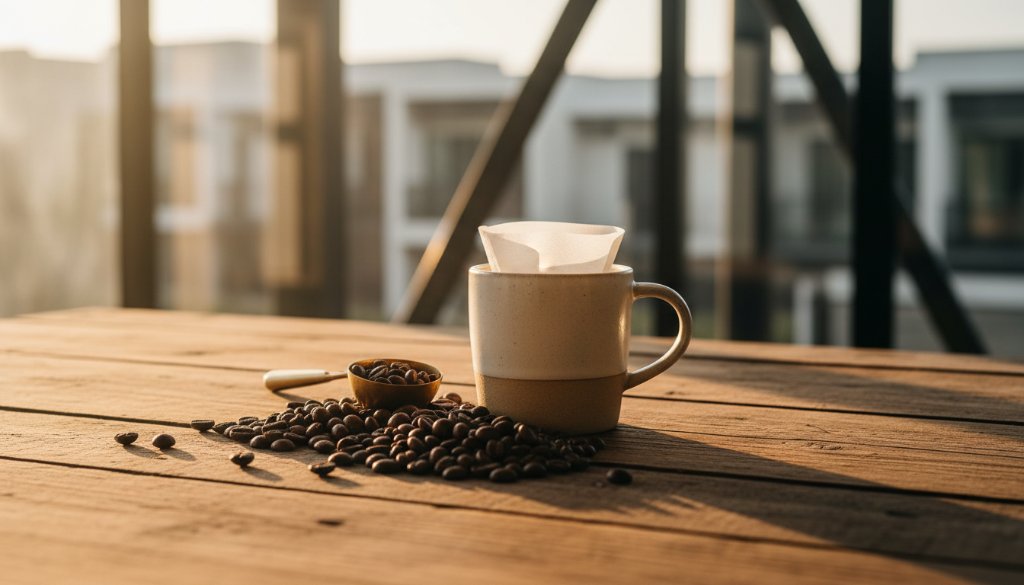 An exquisitely composed flat lay of artisan beauty products, dramatically lit by a warm, golden hour light filtering through a window in a modern Williams Landing studio, showcasing the high-quality textures and packaging, emphasizing expert Williams Landing product photography for local e-commerce with a soft focus background.