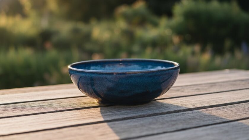 An exquisite close-up of a meticulously handcrafted ceramic mug, gleaming under dramatic studio lighting against a soft, rustic Wodonga backdrop, showcasing the intricate details for Wodonga Product Photography for Artisan Brands.
